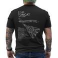 F-14 Tomcat メンズTシャツ バックプリント