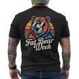 Fat Bear Week Retro Bear Sunglasses Nature Lovers Men's T-shirt Back Print