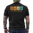 Father The Noble Element Periodic Table Fathers Day Men's T-shirt Back Print