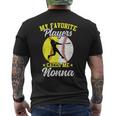 My Favorite Baseball Softball Players Calls Me Nonna Men's T-shirt Back Print
