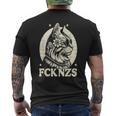 Fck Nzs かわいい猫 メンズTシャツ バックプリント