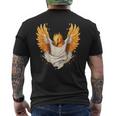 Firebird Reborn Rejuvenation 神話の鳥 アートワーク フェニックス メンズTシャツ バックプリント