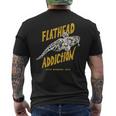 Flathead Addiction マゴチ 釣り メンズTシャツ バックプリント