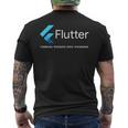 Flutter ウィジェットがアートになる場所 メンズTシャツ バックプリント
