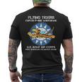 Flying Tigers カーティス P-40B ウォーホーク 第二次世界大戦 飛行機 メンズTシャツ バックプリント
