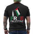 Free Palestine パレスチナ国旗 フリーガザtシャツ メンズTシャツ バックプリント