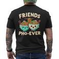 Friends Pho-Ever かわいいベトナムのフォー麺スープボウル メンズTシャツ バックプリント
