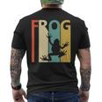 Frog カエル 動物 メンズTシャツ バックプリント