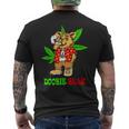 Doobie Bear 大麻の葉 雑草愛好家 マリファナギフト メンズTシャツ バックプリント