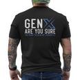 Generation X ユーモア 60年代 70年代 Gen-Xers 皮肉なジェネレーションx メンズTシャツ バックプリント