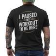 Gym Fitness Workout Motivation Humor Training メンズTシャツ バックプリント