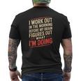 Gym Workout Weightlifting Humor Fitness Training Gear メンズTシャツ バックプリント