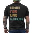 Italian First Name Giordano メンズTシャツ バックプリント