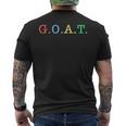 Goat Greatest Of All Time レインボーオールインチャンピオンtシャツ メンズTシャツ バックプリント