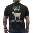Goats Are Mypirit 動物ヤギ メンズTシャツ バックプリント