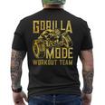 Gorilla Mode ワークアウト チーム ダンベル ビースト ジム フィットネス ゴールド メンズTシャツ バックプリント