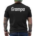 Grampa Grandfather 面白い父の日のギフト 新しいおじいちゃん メンズTシャツ バックプリント