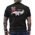 Gt R 35 Jdm ストリートレーシング ドラッグドリフト スポーツカー メンズTシャツ バックプリント