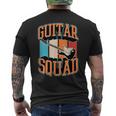 Guitarquad マッチング レトロ ヴィンテージスタイル ギターバンド メンズTシャツ バックプリント
