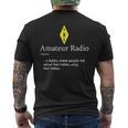 Ham Radio Operator I Ham Radio アマチュア無線機 メンズTシャツ バックプリント
