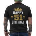 Happy 51St Birthday アイデア 51歳 男女用 メンズTシャツ バックプリント