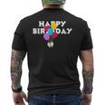 Happy Birthdayお誕生日おめでとう お誕生日おめでとう メンズTシャツ バックプリント