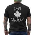Happy Canada Day クールデザイン カナダメープルレディース メンズ キッズ メンズTシャツ バックプリント