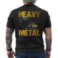 Heavy Equipment Operator Excavator Construction Backhoe メンズTシャツ バックプリント