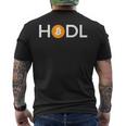 Hodl Fomo ビットコイン Btc メンズTシャツ バックプリント