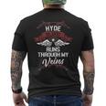 Hyde Blood Runs Through Myeins 苗字 Family メンズTシャツ バックプリント