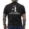 I'm 1O Why Try Harder シャツ メンズTシャツ バックプリント