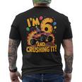 I'm 6 And Crushing It モンスタートラック 誕生日 メンズTシャツ バックプリント