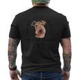 I'm Notingle I Have My Airedale Terrier エアデールテリア犬 メンズTシャツ バックプリント