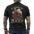 Ich Genieße Das Leben Inollen Zügen 通勤鉄道 メンズTシャツ バックプリント