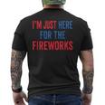 I'm Just Here For The Fireworks 4Th Of July Couple Men's T-shirt Back Print