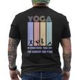 International Yoga Day For Harmony And Peace メンズTシャツ バックプリント