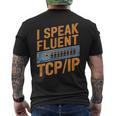 Ipeak Fluent TcpIp テクニカルサポートヘルプデスク メンズTシャツ バックプリント