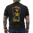 Irie テディベア ジャマイカ ラスタ ルーツ レゲエ メンズTシャツ バックプリント