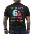 It's My 6Th Birthday Happy 6Ix Year T-Rex 恐竜 面白い メンズTシャツ バックプリント