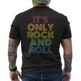 It's Only Rock And Roll ディストレスド ロック コンサート ヴィンテージ 70年代 メンズTシャツ バックプリント