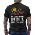 Itand With Duterte フィリピン フィリピン 強い 帰省 メンズTシャツ バックプリント
