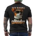 Jack Russell Daddyジャック・ラッセル・パパ・ヴァータグ・パパ・ジャック・ラッセル・テリア メンズTシャツ バックプリント