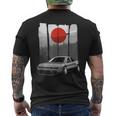 Jdm15 シルビアジャパン ドリフトカー ライジングサンチューニング メンズTシャツ バックプリント
