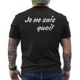 Je Neais Quoi おもしろフランス語引用句 フランス好き。 メンズTシャツ バックプリント