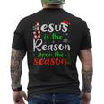 Jesus Is The Reason For Theeason クリスマス 神の信仰 メンズTシャツ バックプリント