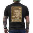Jfk ジョン・F・ケネディ・トーンポスター メンズTシャツ バックプリント
