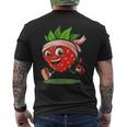 Jolie Fraise Avec Bandeau Pour Les Amateurs Deport Et De Course À Pied T-shirt imprimé au dos