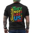 Junenth 1865 Black History Month Black Lives Matter Men Men's T-shirt Back Print