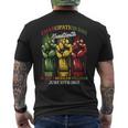 Junenth Emancipation Day Fists Black African June 19Th Men's T-shirt Back Print