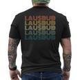 Lausbub ヴィンテージ レトロ バイエルン チロル ギフト メンズTシャツ バックプリント